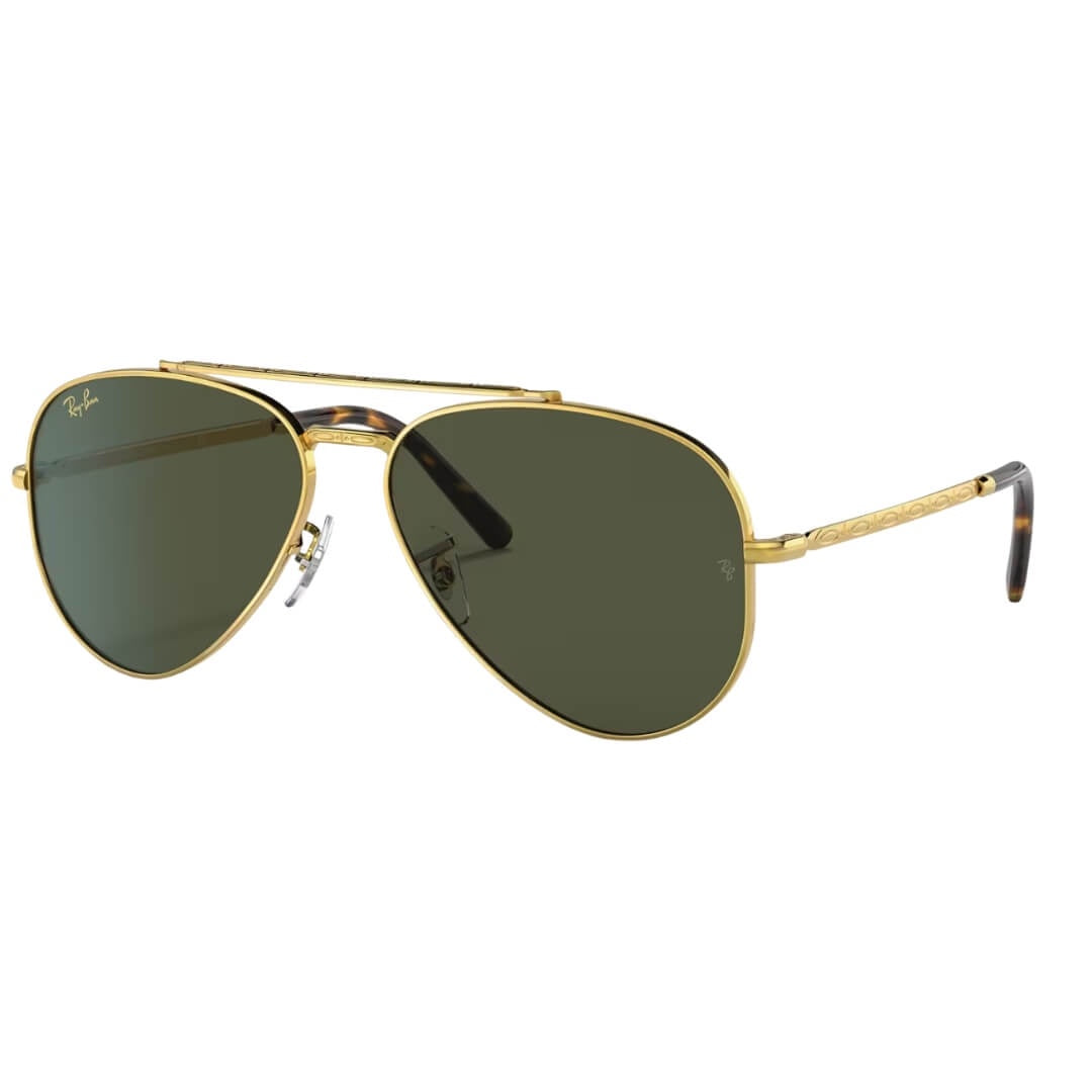 Gold frame green lens aviators hotsell