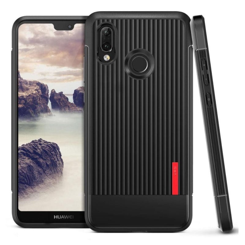 Huawei P20 Lite / Nova 3e Case Single Fit Label Black VRS Design