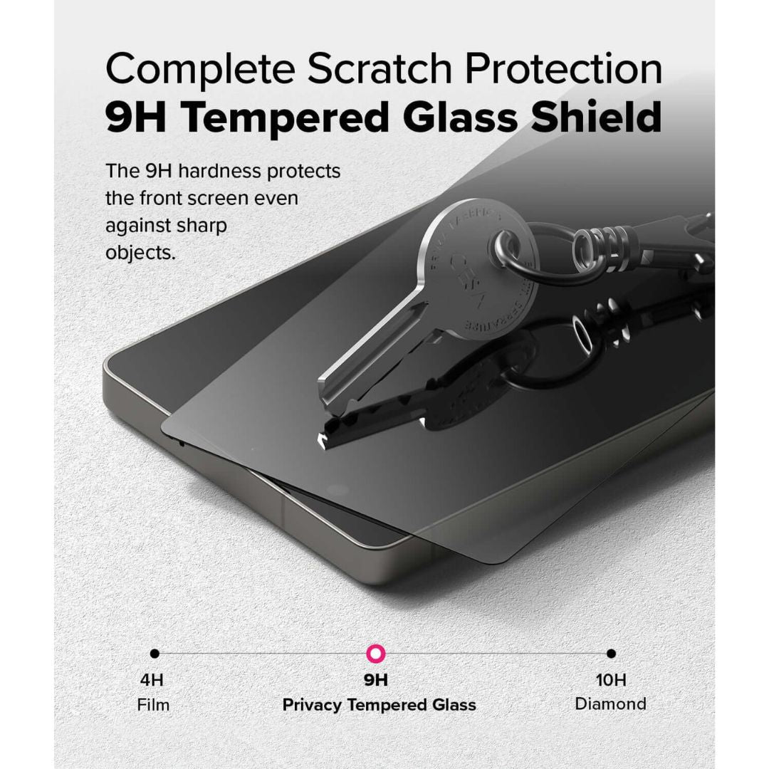 9H Hardness Protection - Ringke Galaxy S25 Ultra Privacy Tempered Glass