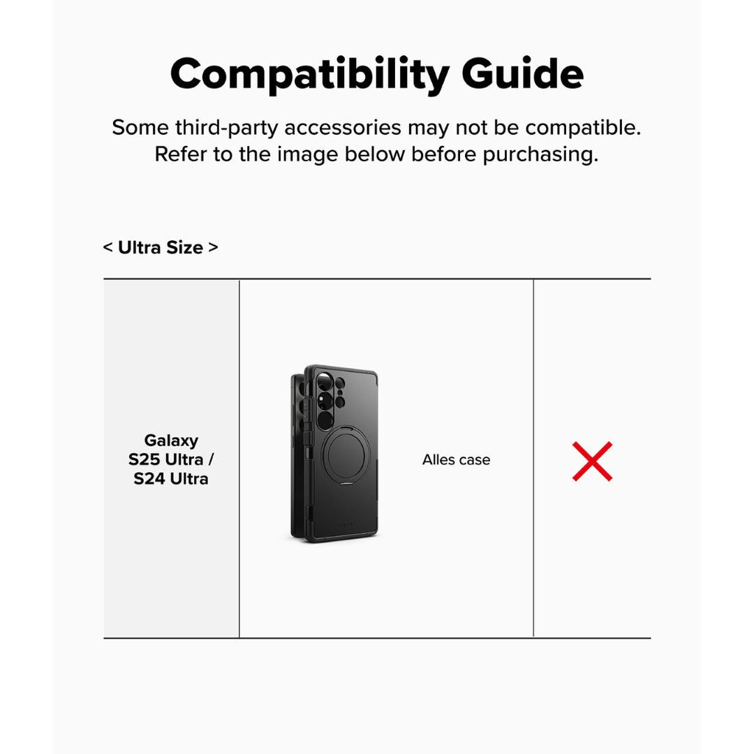 Compatibility Guide for the Folia Case  for Samsung Galaxy S25 Ultra, S24 Ultra, & S23 Ultra in Auckand, New Zealand 