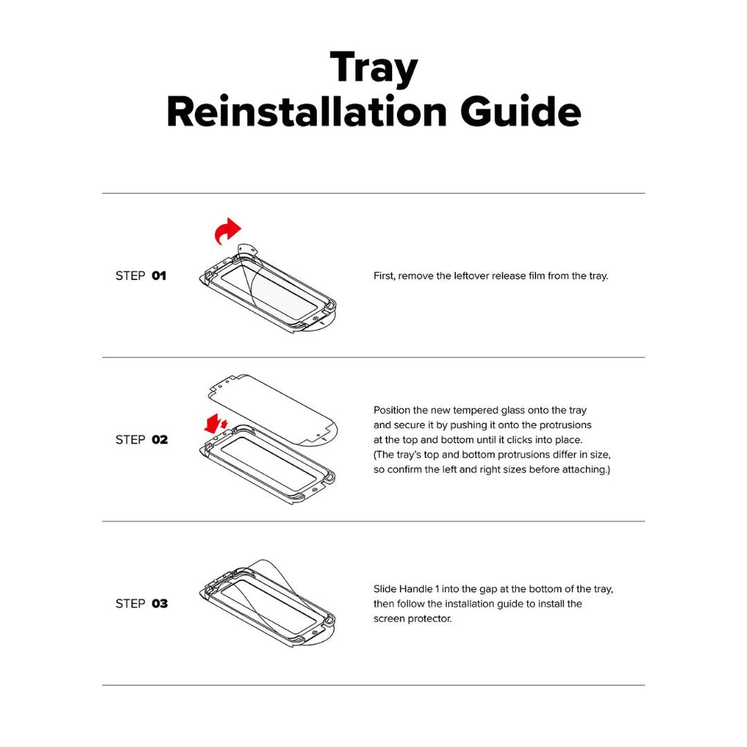 Step-by-step guide for removal of Ringke screen protector