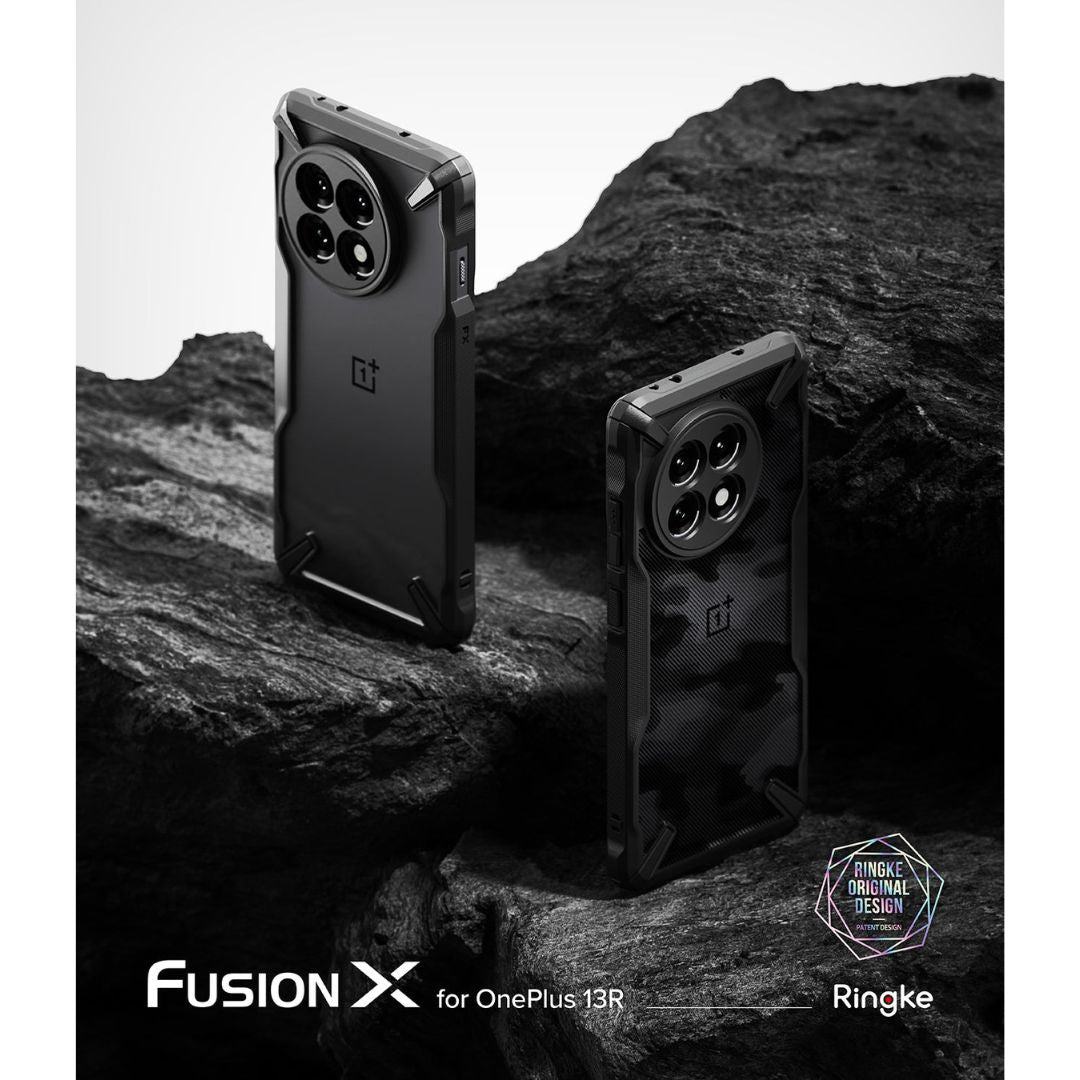 Oneplus 13R Fusion X Design Camo Black Case by Ringke