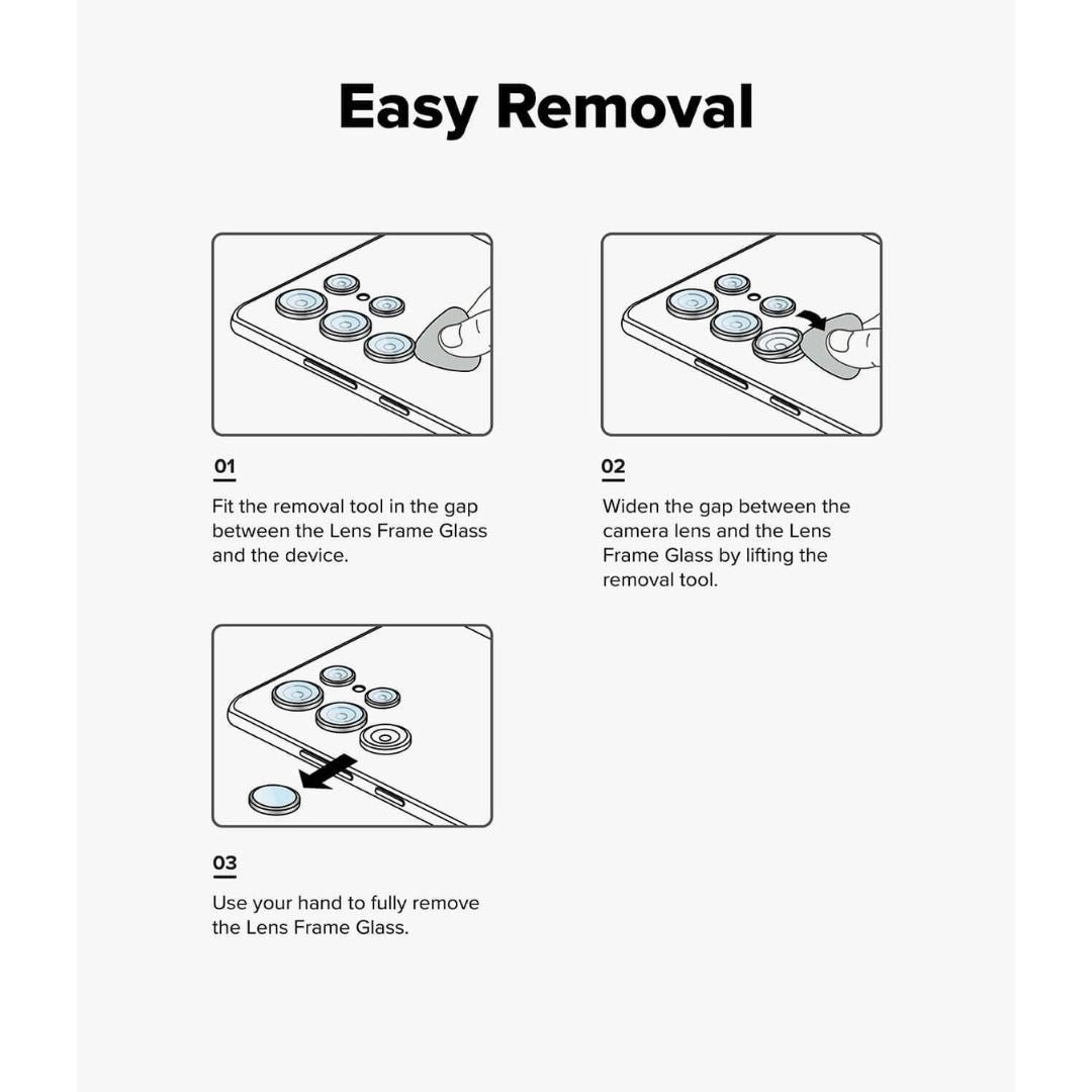 Galaxy S25 Ultra Lens Protector Camera Lens Frame Glass