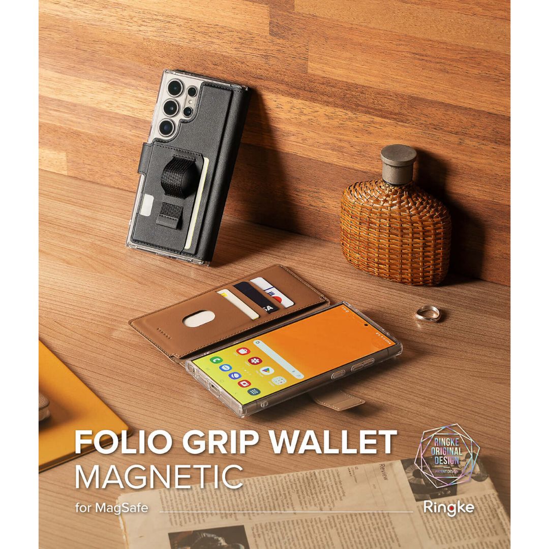 Folio Grip Wallert Magnetic Magsave for for Folio Case for S25 Ultra, S24 Ultra, S23 Ultra in Auckland, New Zealand. 