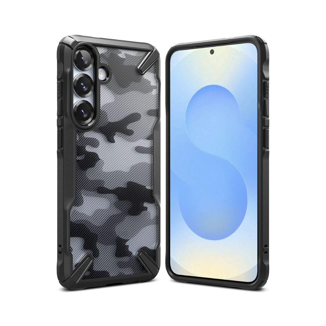 Galaxy S25 Plus Fusion X Design Camo Black Case by Ringke