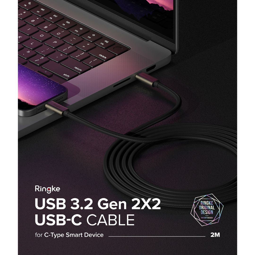 USB 3.2 Gen 2x2 USB-C Cable 2M by Ringke