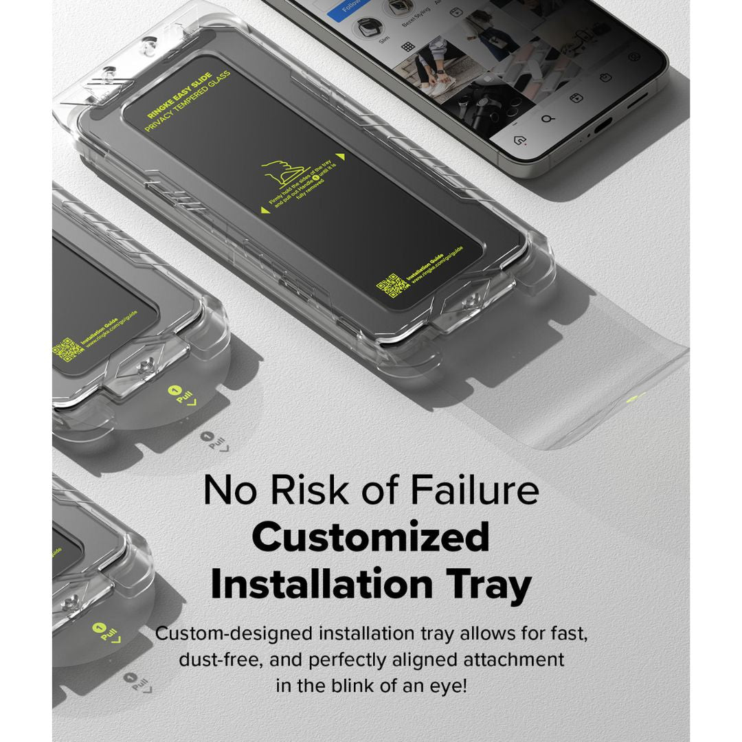 Easy installation process using Ringke custom-fit installation jig