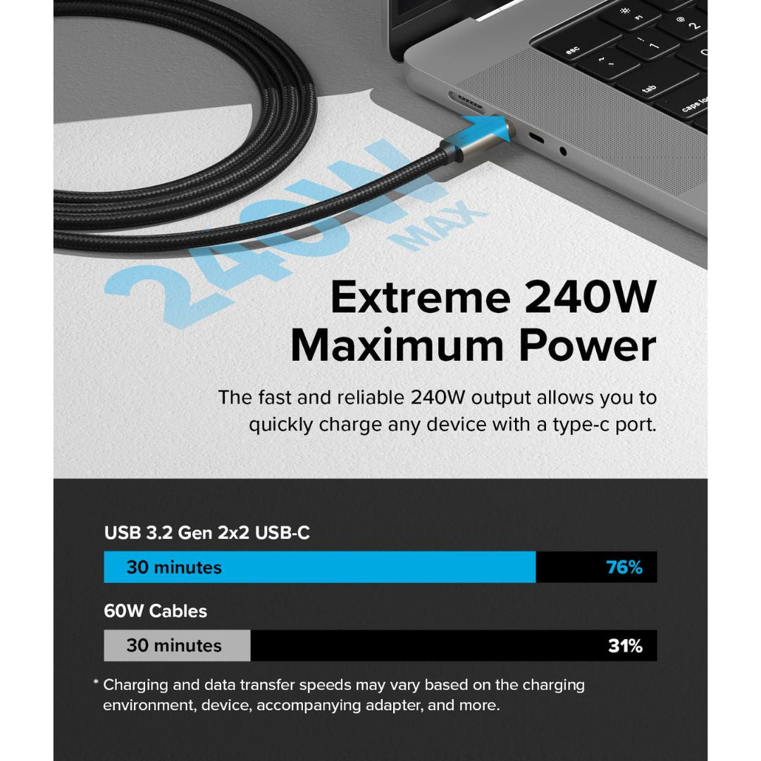 USB 3.2 Gen 2x2 USB-C Cable 2M by Ringke