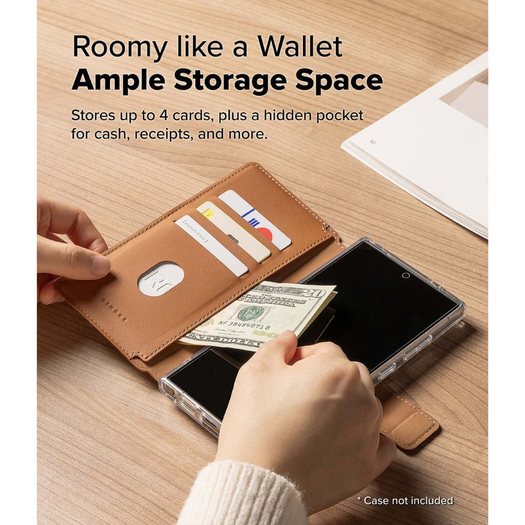 Roomy Like a Wallet Ample Storage Space upto 4 Card for S25 Ultra, S24 Ultra, S23 Ultra in Auckland NZ