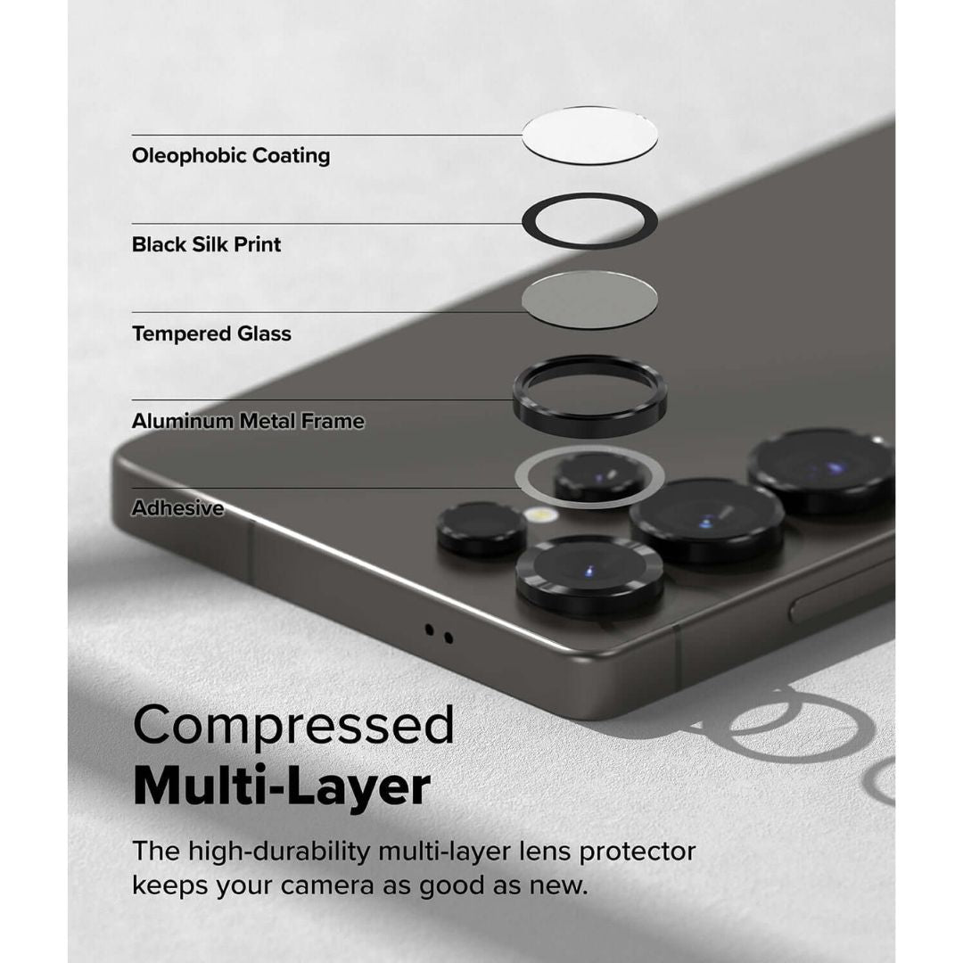 Ringke Camera Lens Frame Glass – Premium Camera Protector for Samsung Galaxy S25 Ultra