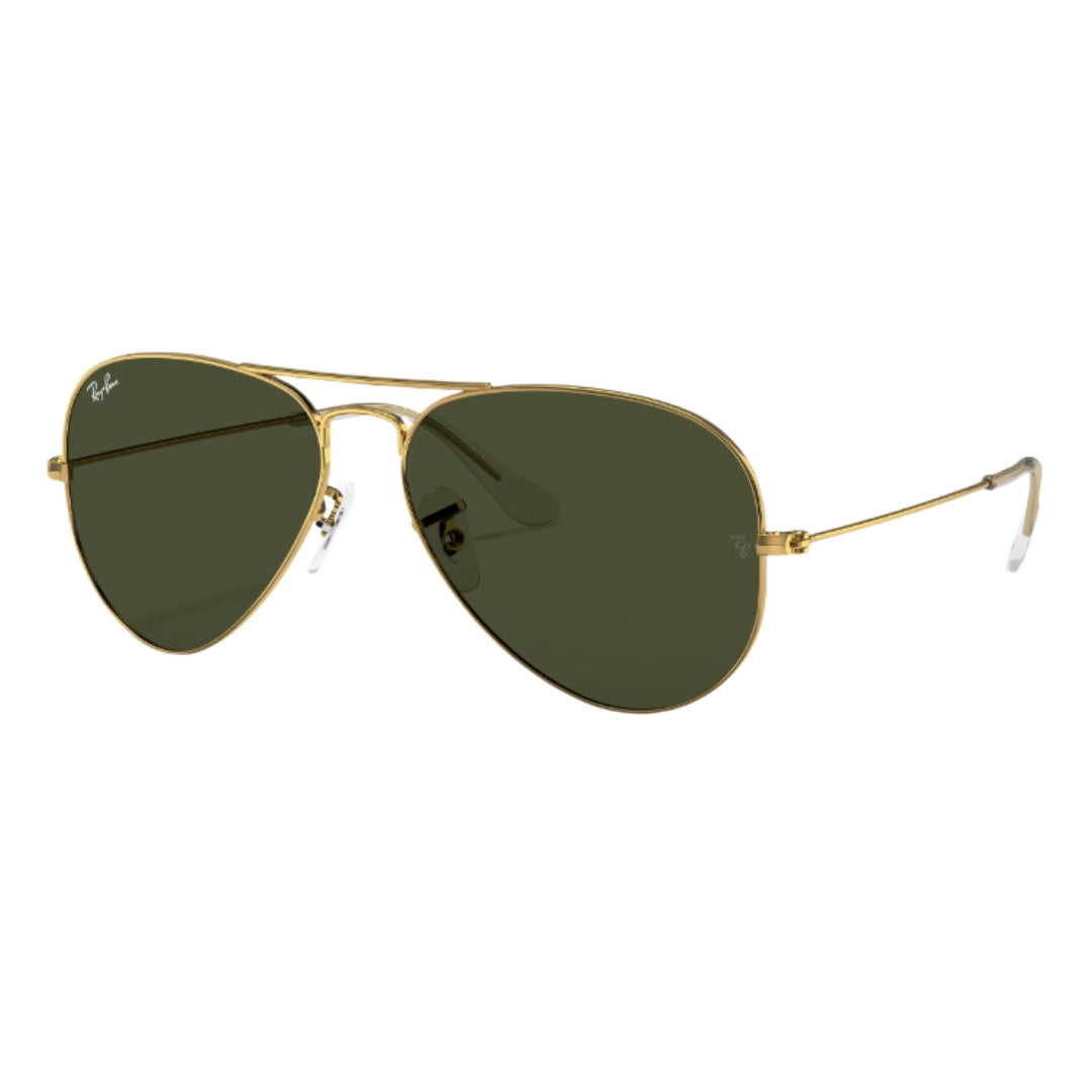 Ray-Ban RB3025 001 Original Aviator 62 mm Gold Sunglasses Front Left Side View