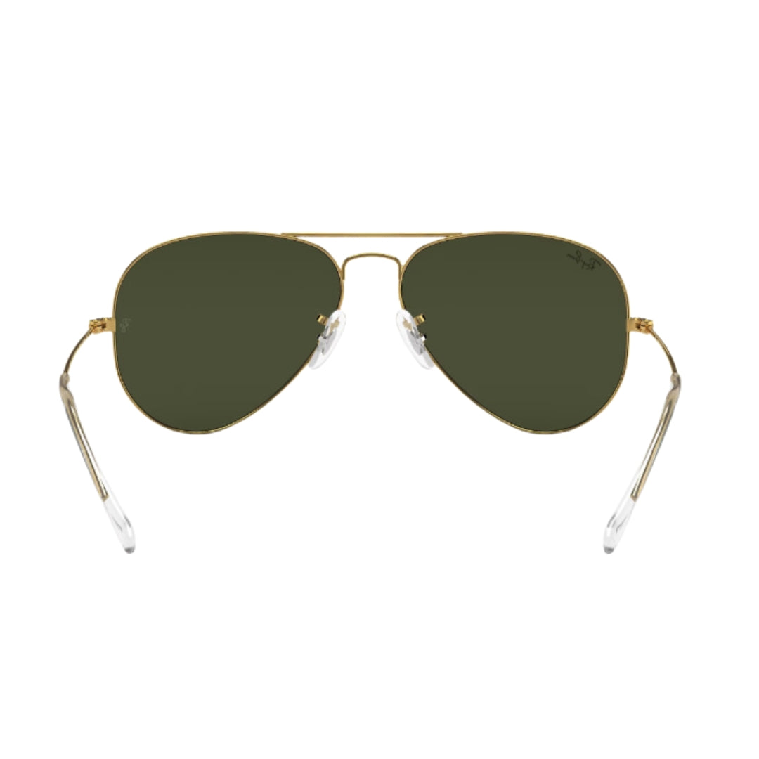 Ray-Ban RB3025 001 Original Aviator 62 mm Gold Sunglasses Back Side View