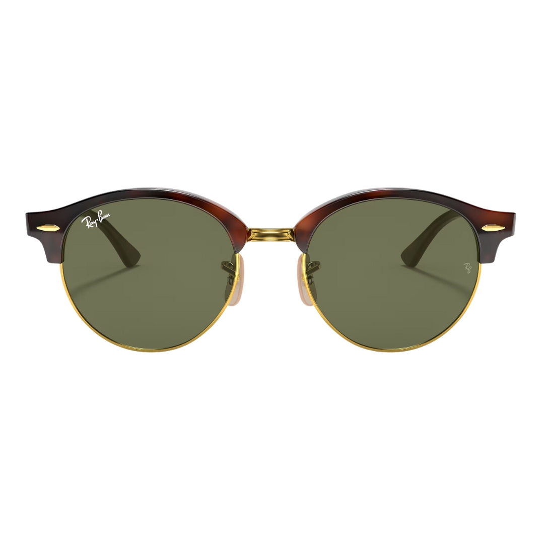 Ray-Ban Clubround Classic RB4246 990 Tortoise - Green Lenses