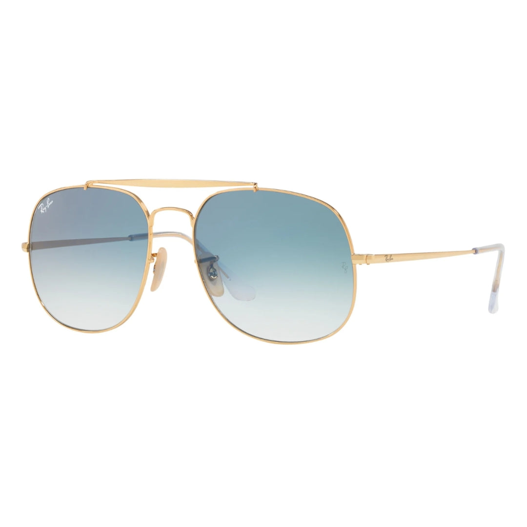 Ray-Ban General RB3561 001/3F Gold - Light Blue Lenses