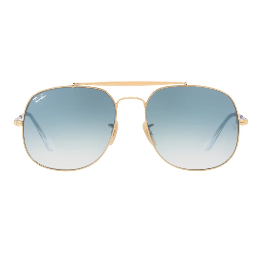 Ray-Ban General RB3561 001/3F Gold - Light Blue Lenses