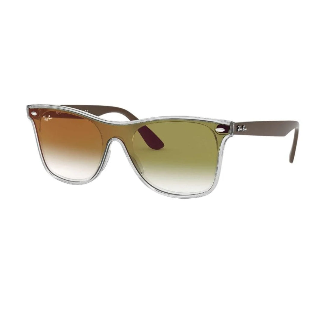 Ray-Ban RB4440N 6358W0 Green Gradient Mirror Square Green Men/Women Front Side View 