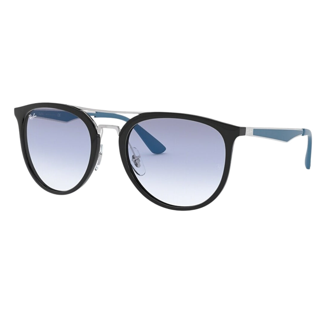 Ray-Ban RB4285 637119 Black -(Injected) Light Blue Lenses Front Right Side View