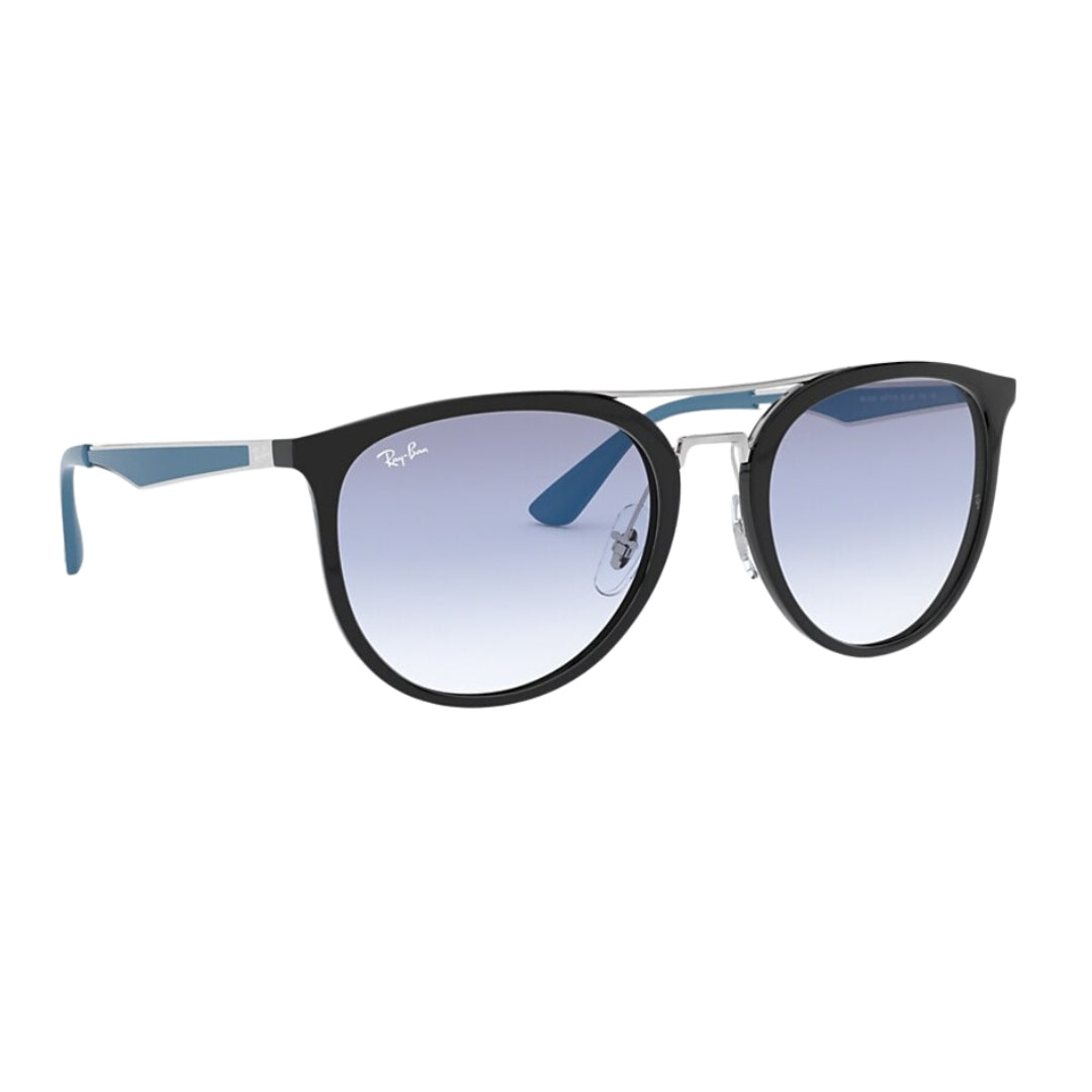 Ray-Ban RB4285 637119 Black -(Injected) Light Blue Lenses Front Close View