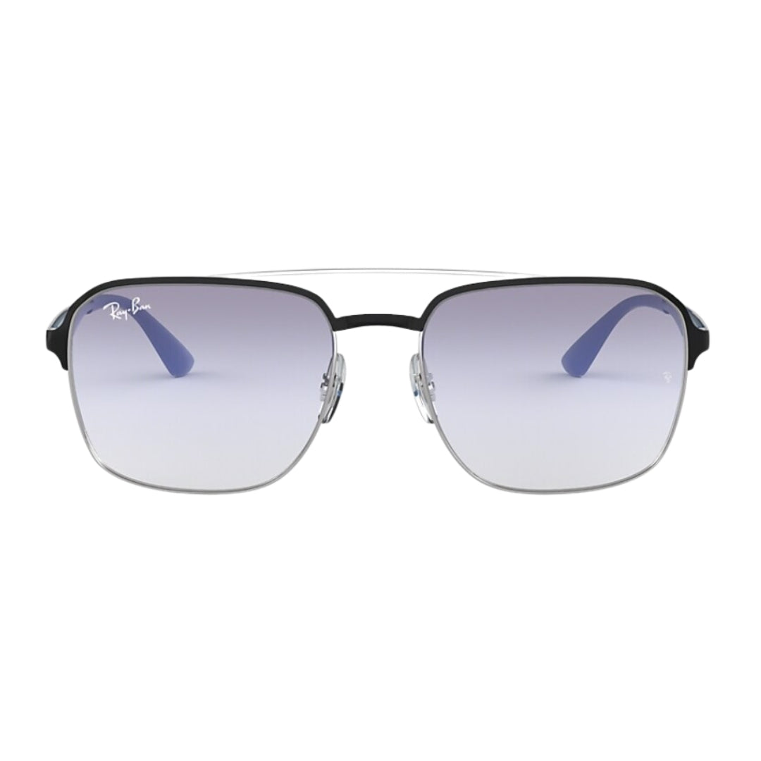 Ray-Ban RB3570 910919 Black - Light Blue Lenses (Metal)