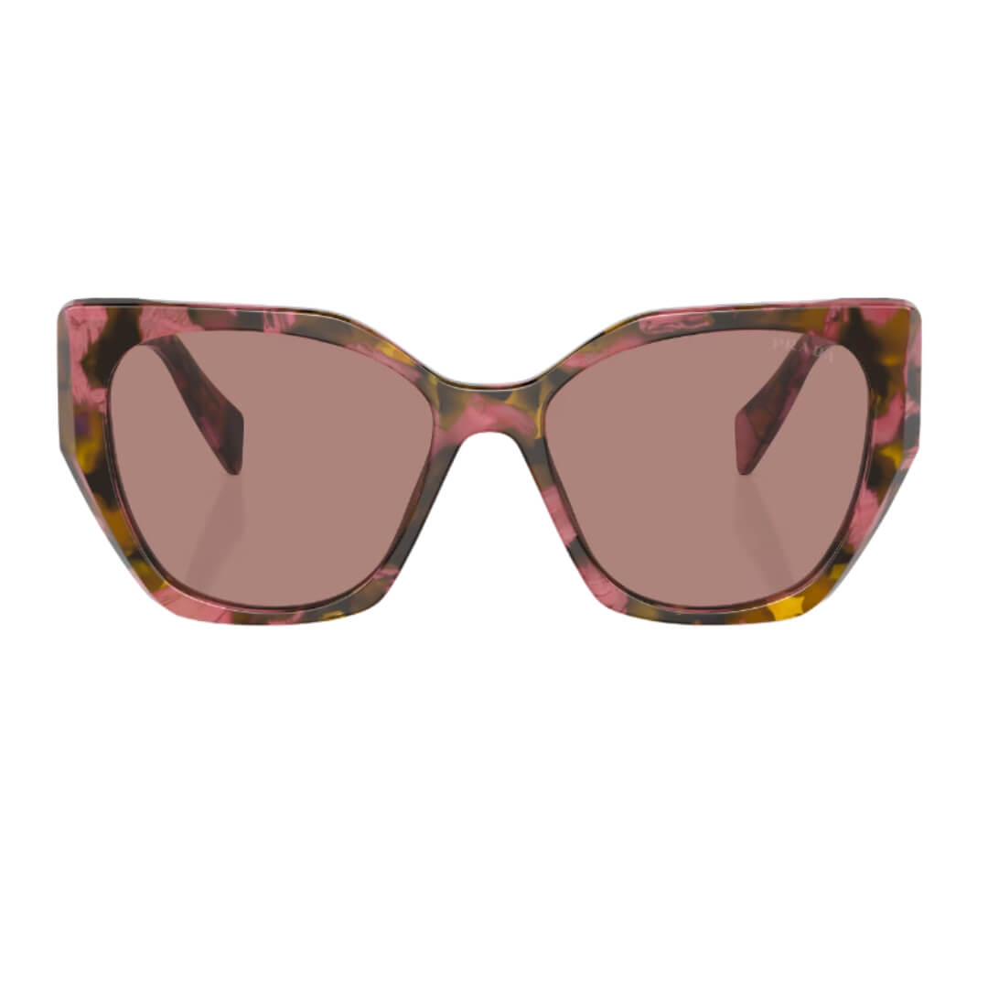 Prada PR 19ZS 18N10D - Tortoise Cognac Begonia Light Brown - Front View