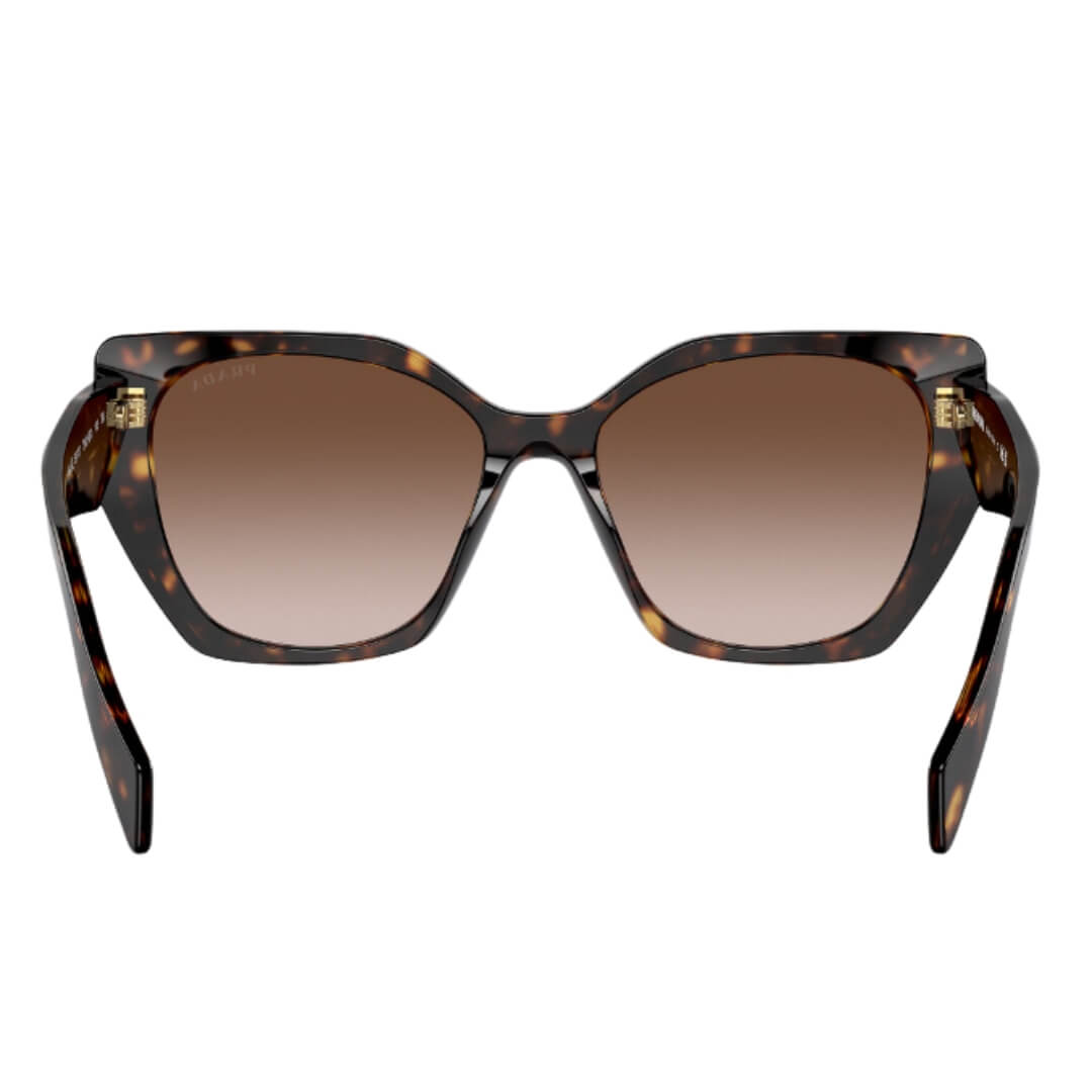 Prada PR 19ZS 2AU6S1 - Back Angle Highlighting of Brown Gradient Lenses