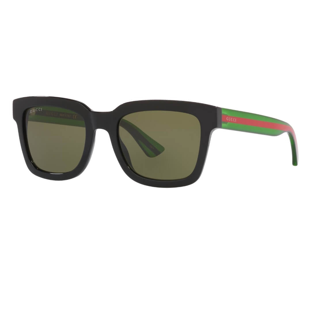 Gucci GG0001SN 002 Men’s Sunglasses black frame green lenses luxury eyewear NZ