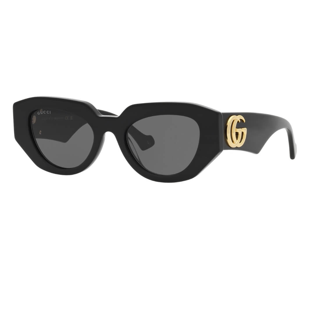 Gucci GG1421S 001 Women’s Sunglasses black frame grey lenses luxury eyewear NZ