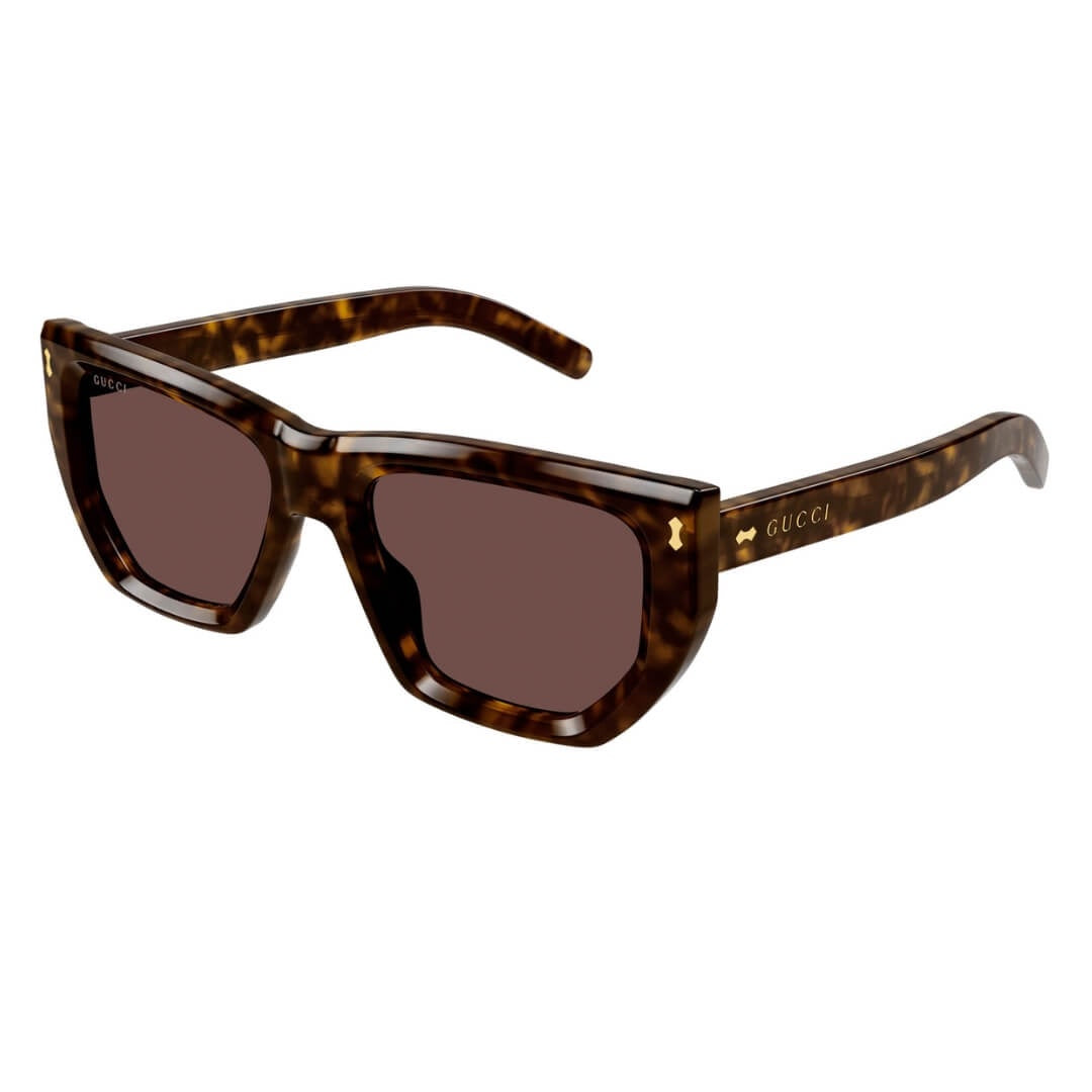 Gucci GG1520S 002 Women’s Sunglasses Havana frame brown lenses luxury eyewear NZ