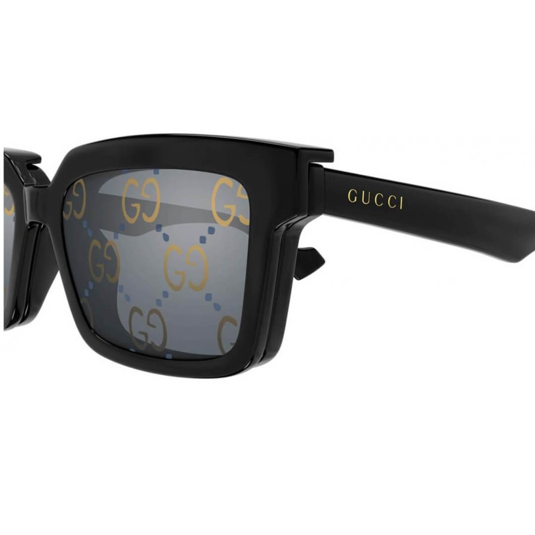 Gucci GG1543S 001 men’s sunglasses transparent lenses with light UV protection