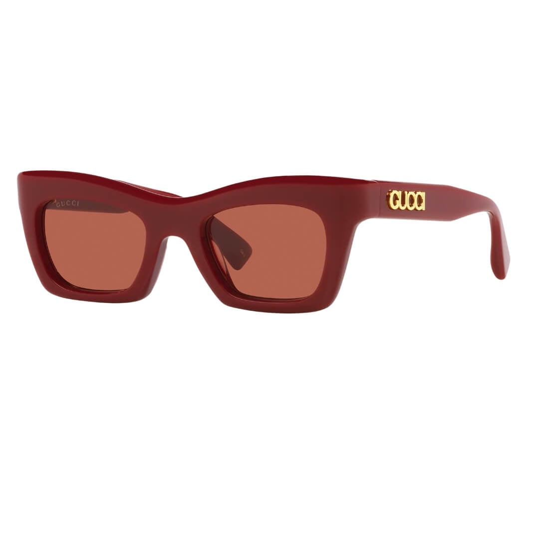 Gucci GG1773S 003 Women’s Sunglasses burgundy frame brown lenses luxury eyewear NZ