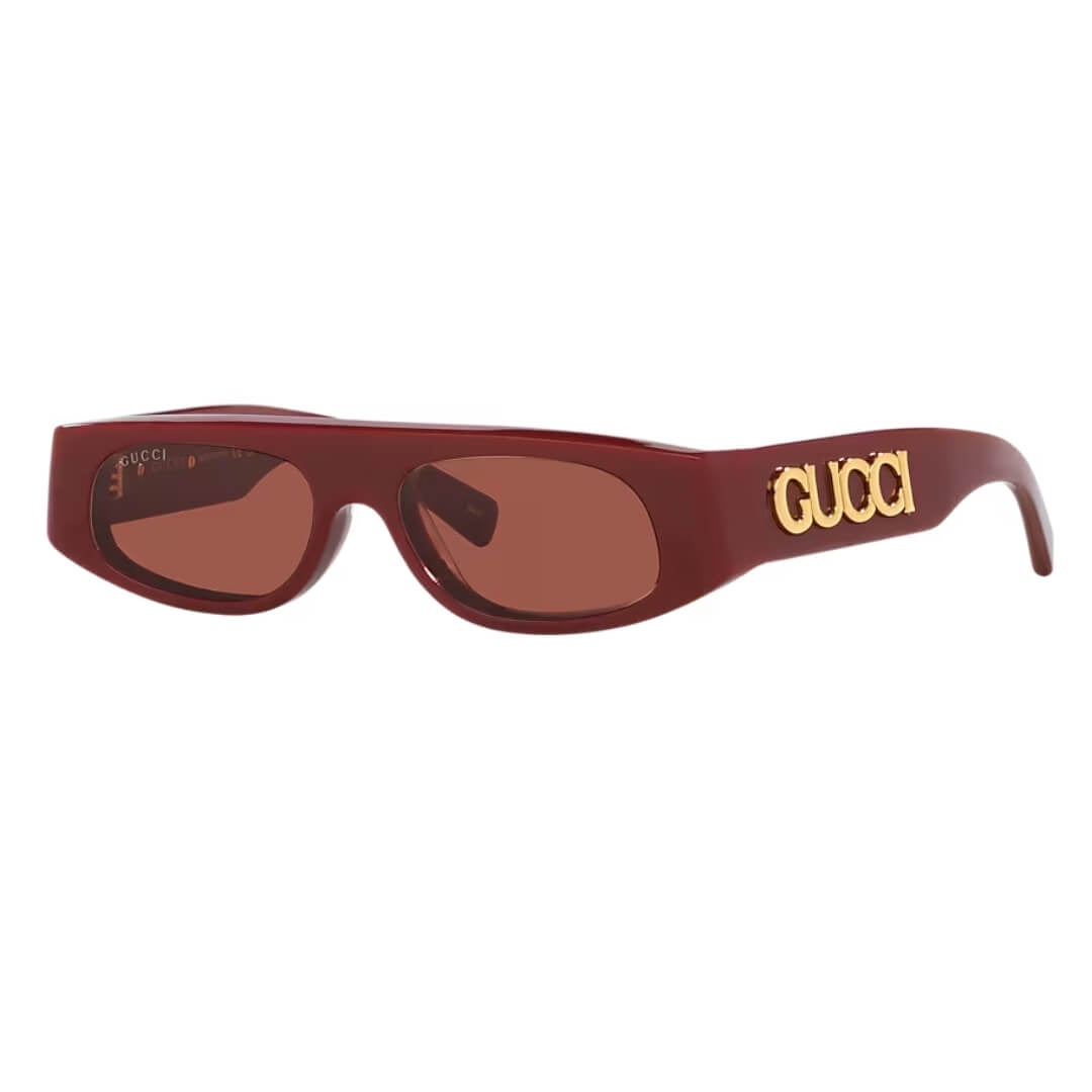 Gucci GG1771S 003 Women’s Sunglasses burgundy frame brown lenses luxury eyewear NZ