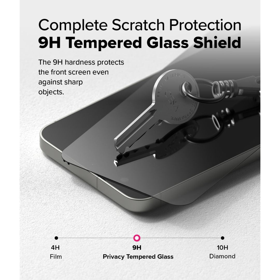 9H Hardness Tempered Glass scratch resistance test with key impact