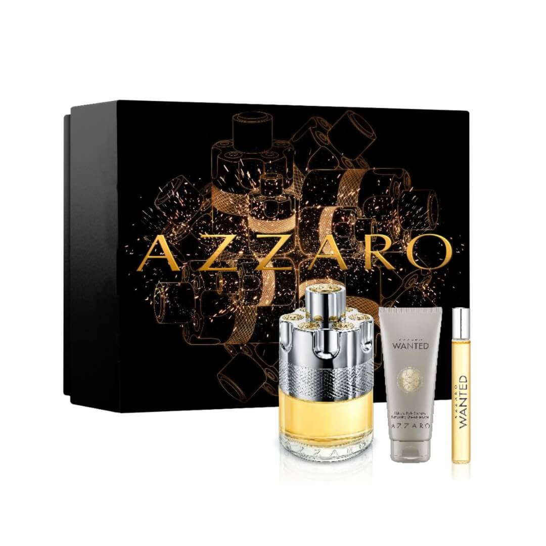 Azzaro Wanted EDT 100ml 3 Piece Gift Set for Men – Shop premium fragrance gift set online in NZ.