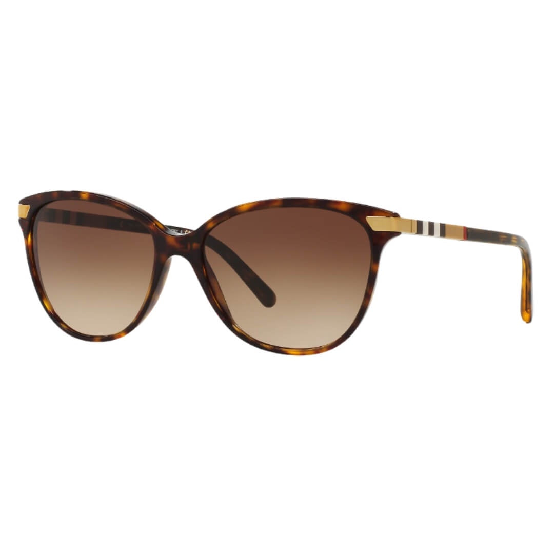 Burberry BE4216 300213 Women’s Sunglasses dark Havana cat eye frame brown gradient lenses luxury eyewear NZ