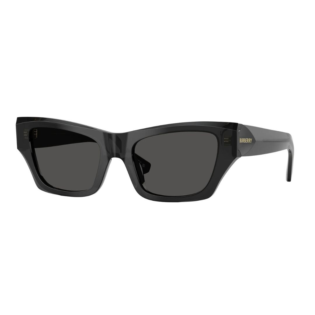 Burberry BE4441U 411287 Designer Sunglasses – High-Fashion Cat-Eye, Solid Color Lens, Premium Acetate Build