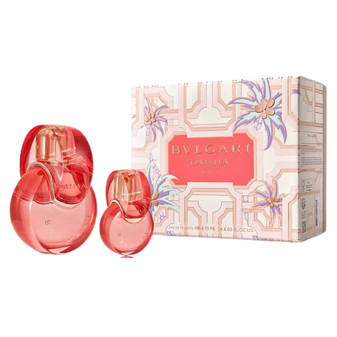 Bvlgari Omnia Coral  EDT 100ml 2 Piece Gift Set for Women