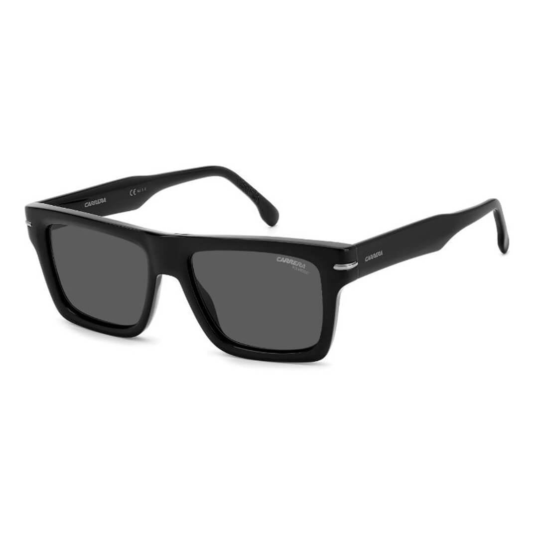 Carrera 305/S 807/54M9 Unisex Square Sunglasses - Black Frame, Polarized Grey Lenses | Gadgets Online NZ LTD