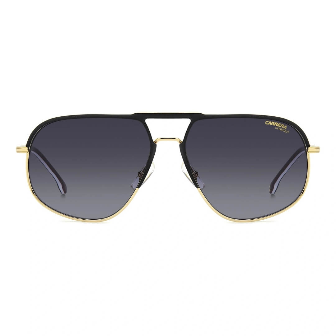 Carrera 318/S I46 609O Men's Pilot Sunglasses - Matt Black and Gold Frame Front View Only