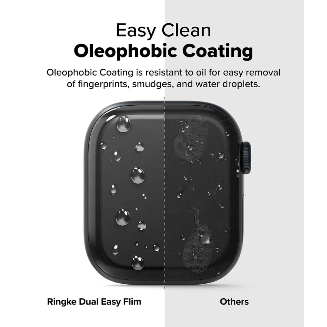 Easy clean with Oleophobic coating easy removal fingerprints, smudges and water droplets