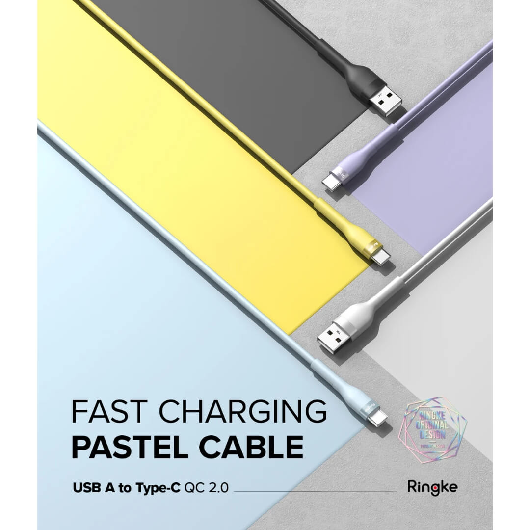 Fast Charging Pastel Cable USB A to Type-C Ringke