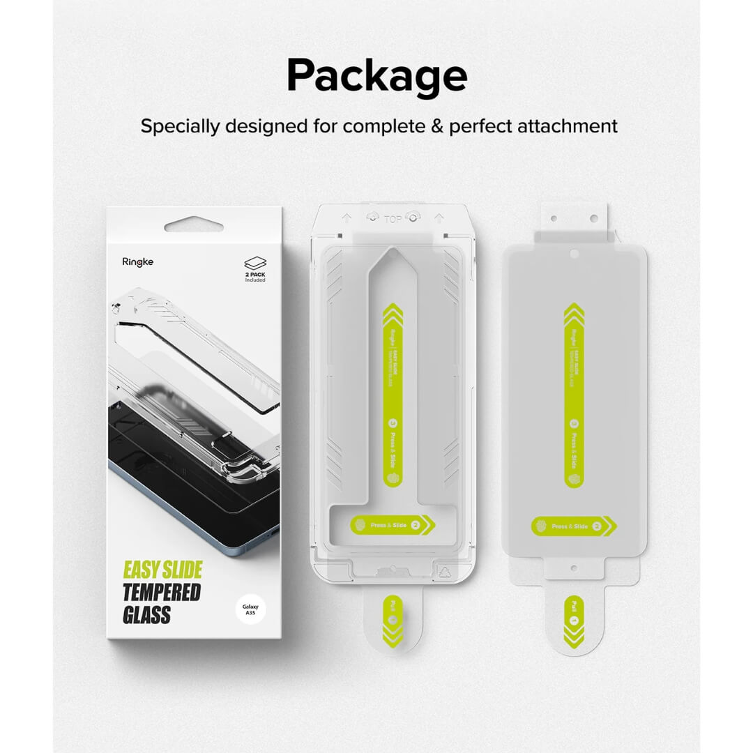 Galaxy A35 packaging specially designed for perfect attachment