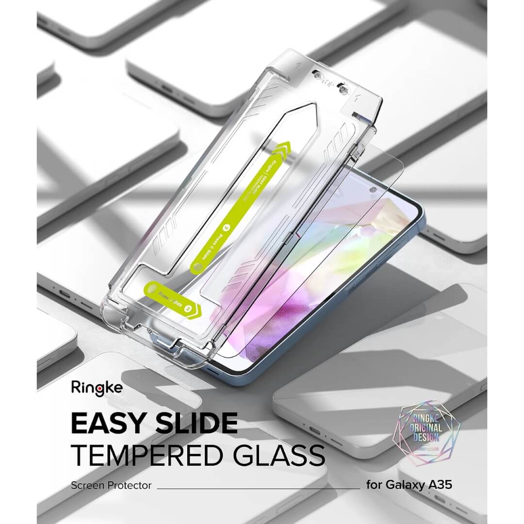 Ringke Easy Slide Tempered Glass Screen Protector for Galaxy A35