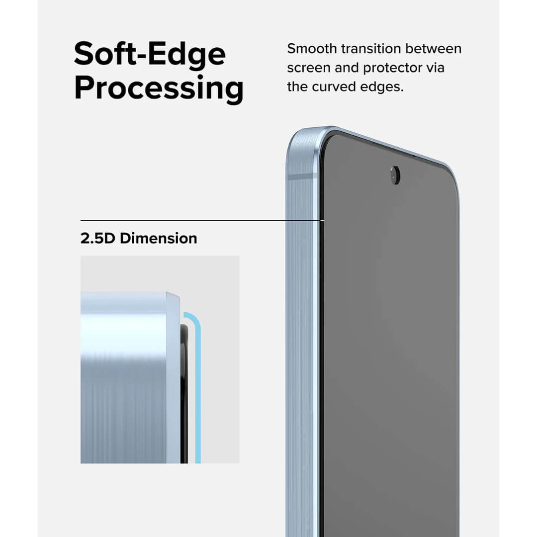 Samsung Galaxy A35 Screen Protector Easy Slide Tempered Glass 2 Pack