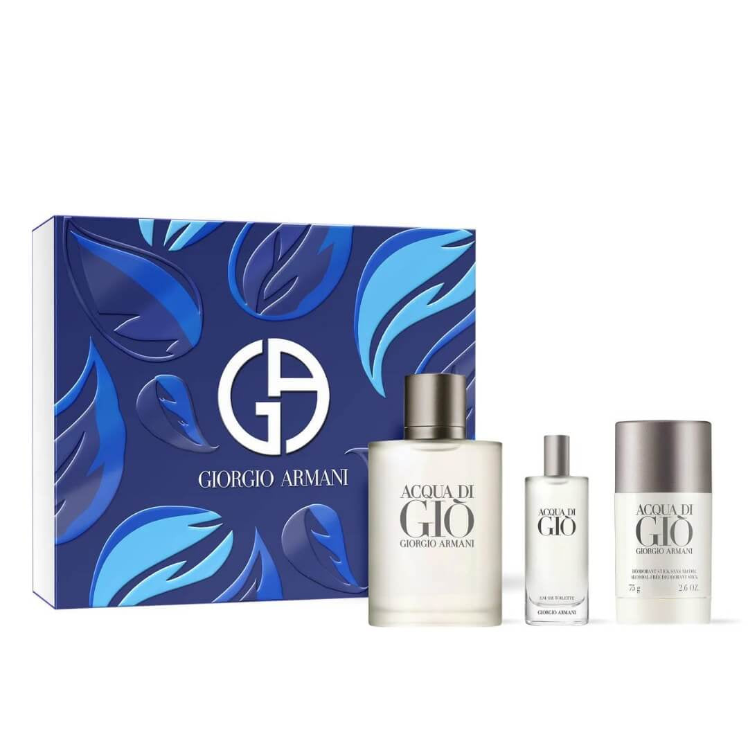 Giorgio Armani Acqua Di Gio EDT 100ml 3 Piece Gift Set for Men – NZ