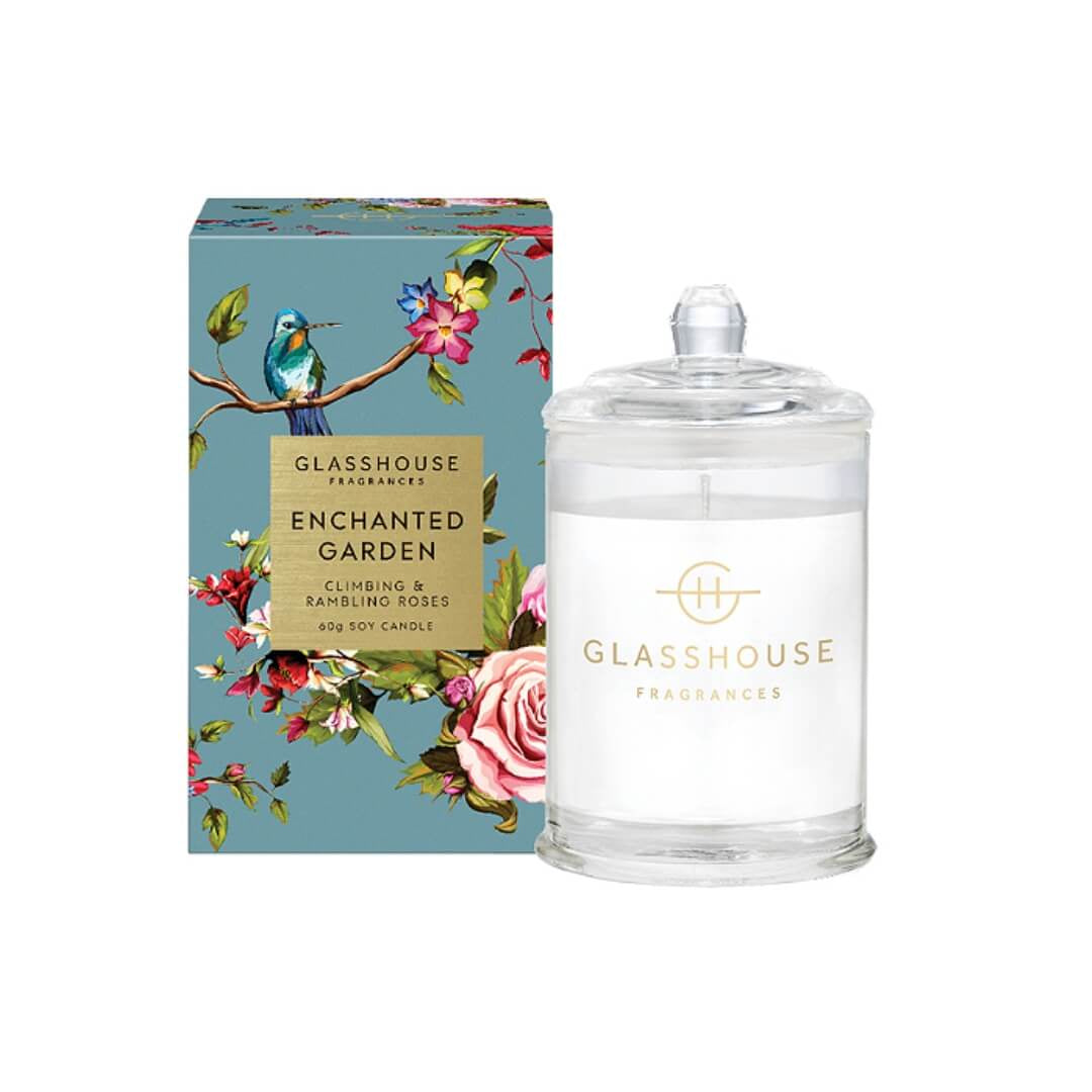 Glasshouse Enchanted Garden Climbing & Rambling Roses 60g Soy Candle