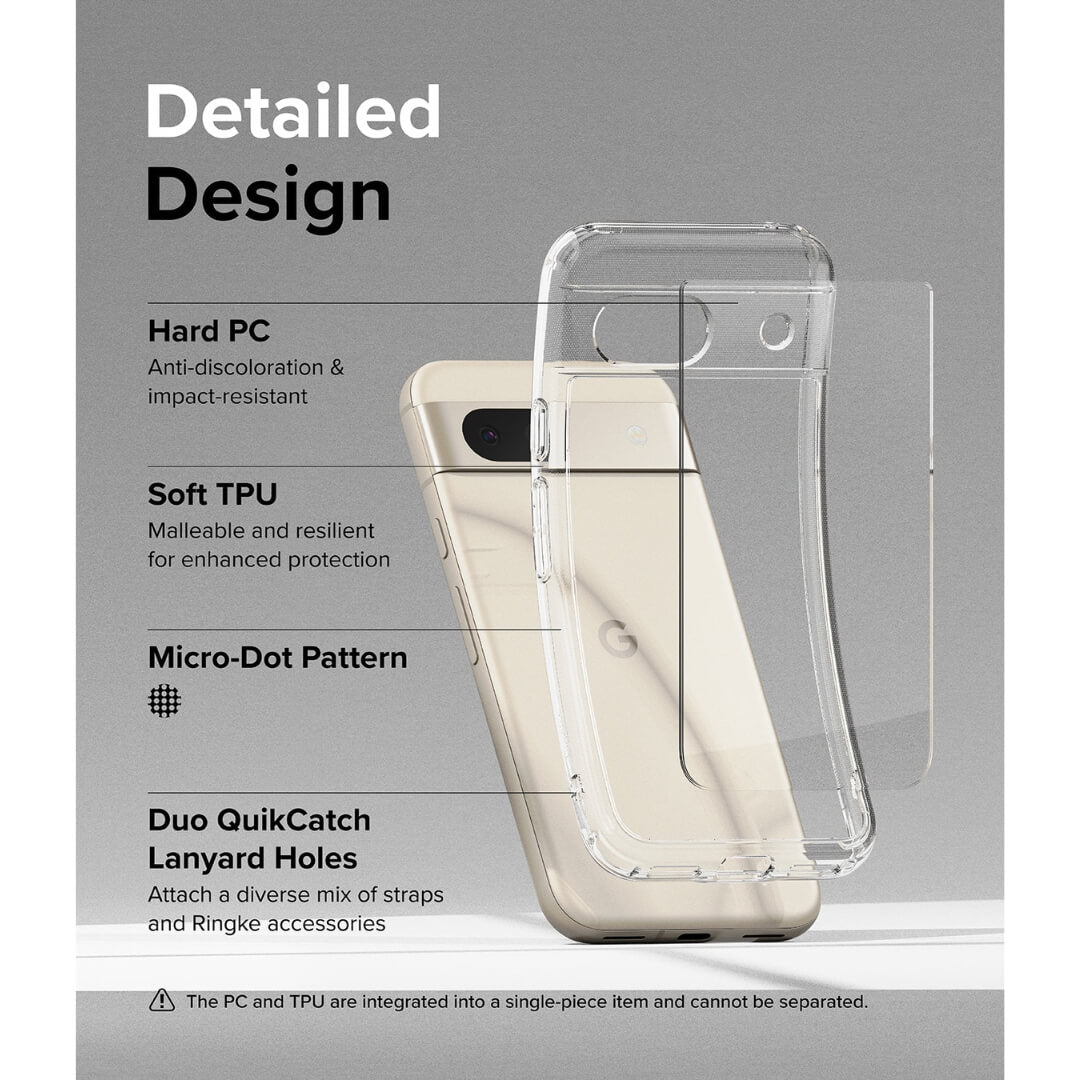 Google Pixel 8a Fusion Clear Case By Ringke