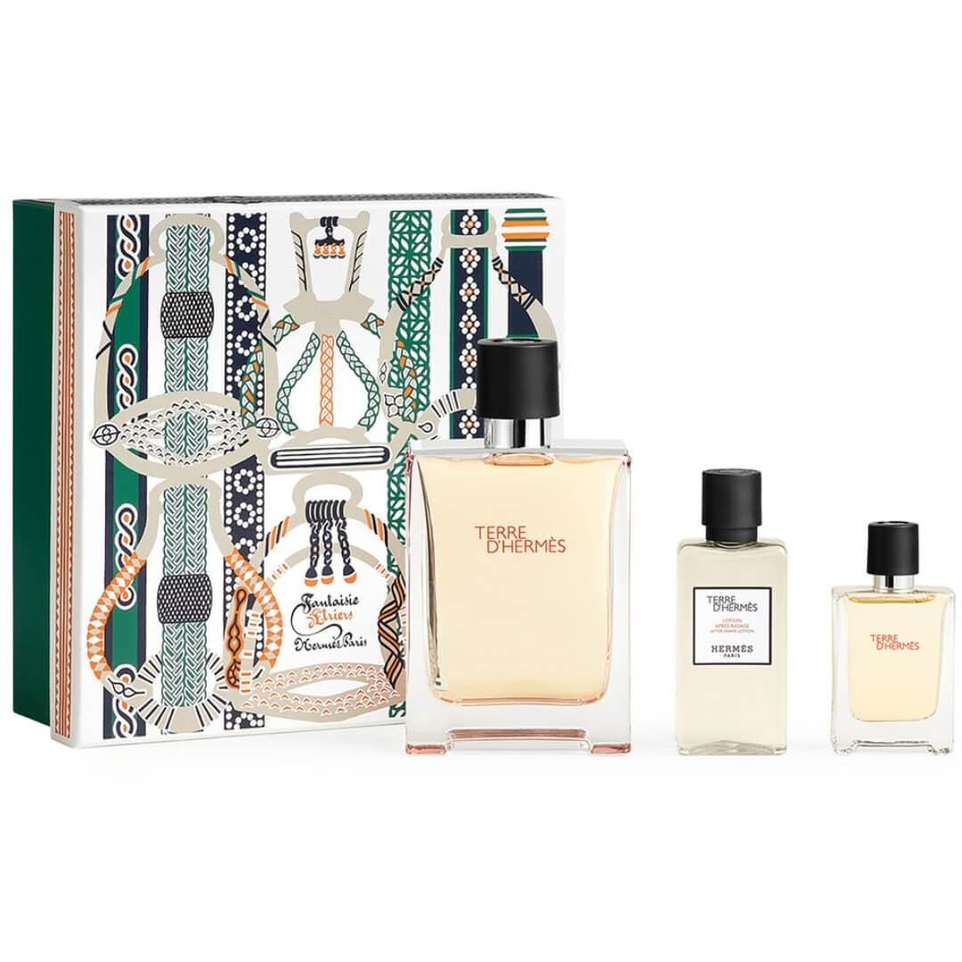 Hermes Terre D'Hermes EDT 100ml 3 Piece Gift Set For Men