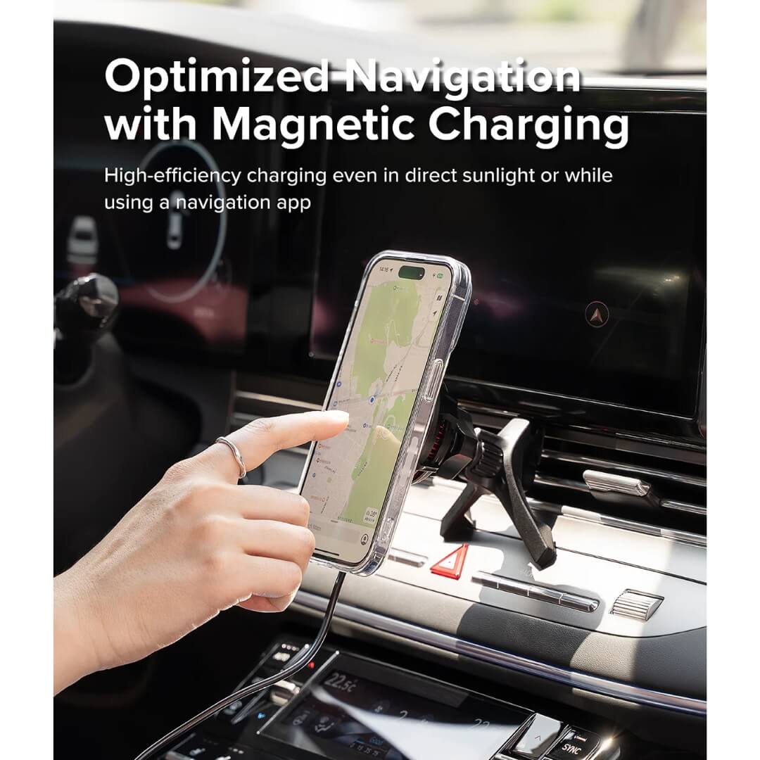 High efficiency charging even in direct sunlight or using navigation app