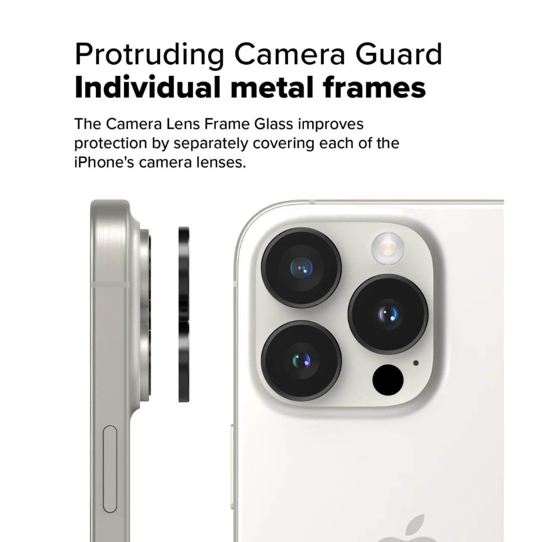 iPhone 16 Pro Max / 16 Pro Camera Lens Frame Glass