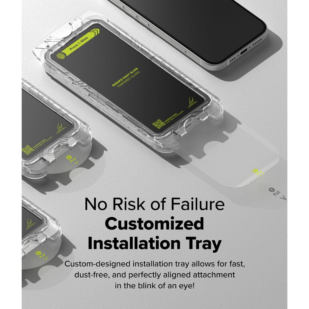 easy to install the screen protector with installation tray